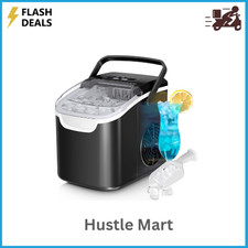 Antarctic Star Countertop Ice Maker Machine, 8 Ice Cubes in 6 mins, 26lb/Day US