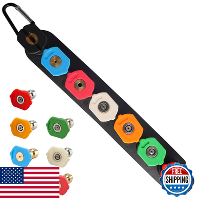 #ad Hourleey Pressure Washer Tips Pressure Washer Nozzle Tip with Holder 7 Nozzle $13.80