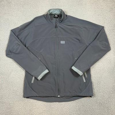 Helly Hansen Jacket Men's Large Gray Softshell Interface BW Water Resistant