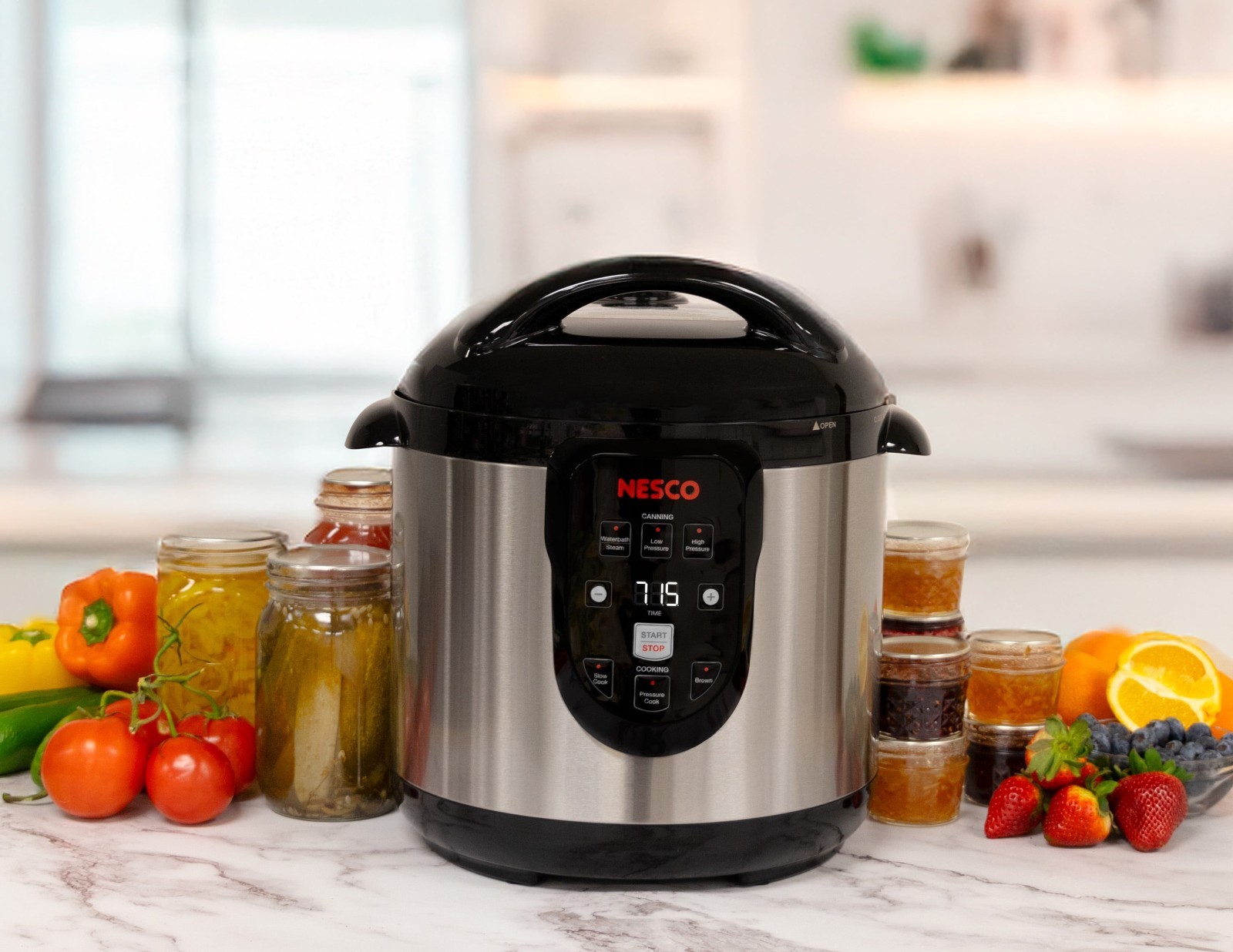 9.5 Qt Electric Pressure Canner & Cooker–Digital Canning Pot, 1000 W