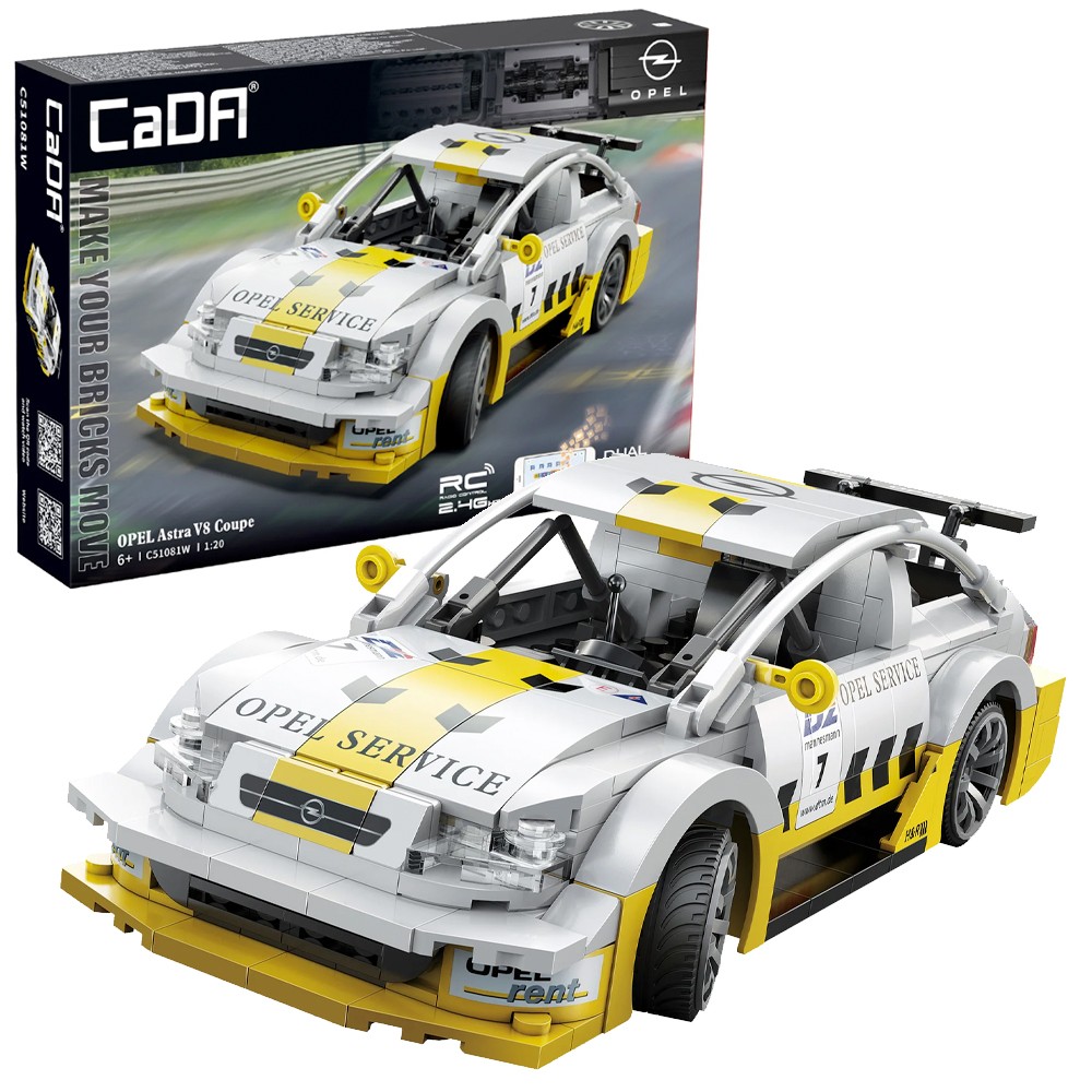 CaDA Opel Astra V8 Coupe - 330 Piece Brick Build Model Kit - Image 11