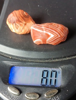 Lake Superior Agate Agates,Lot Of 2