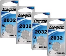 Energizer Watch/Electronic Batteries, 3 Volts, 2032, 4 Pack