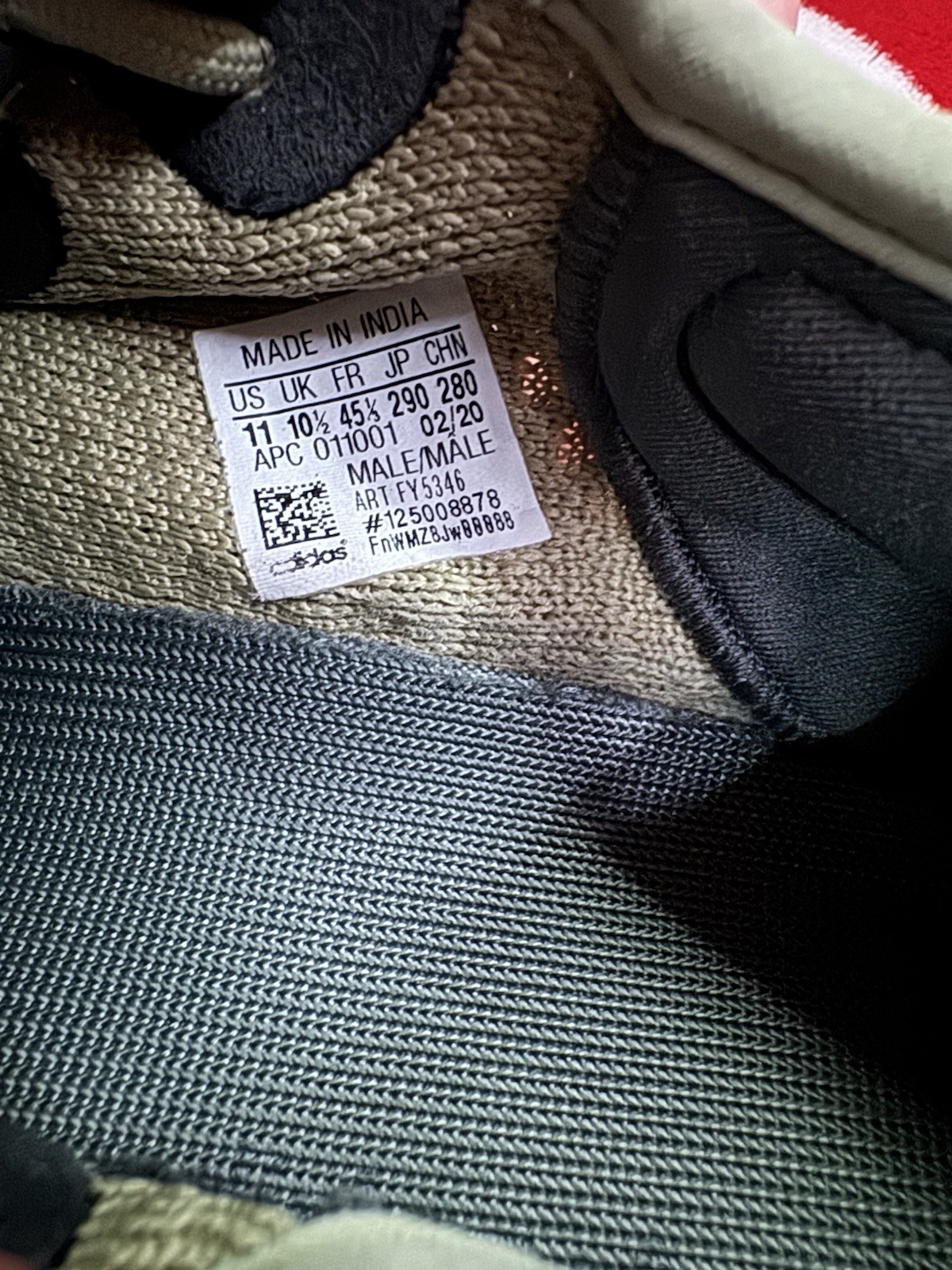 adidas Yeezy Boost 350 V2 FY5346 Sulfur Primeknit Men's Low Top Sneaker Yellow thumbnail 3