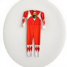 Vintage 1994 Power Rangers Red Ranger Costume Size Small Made In USA Halloween