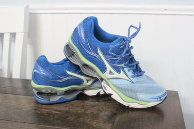 Mizuno Wave Creation 14 Running Shoes Blue/Green Womens 8.5