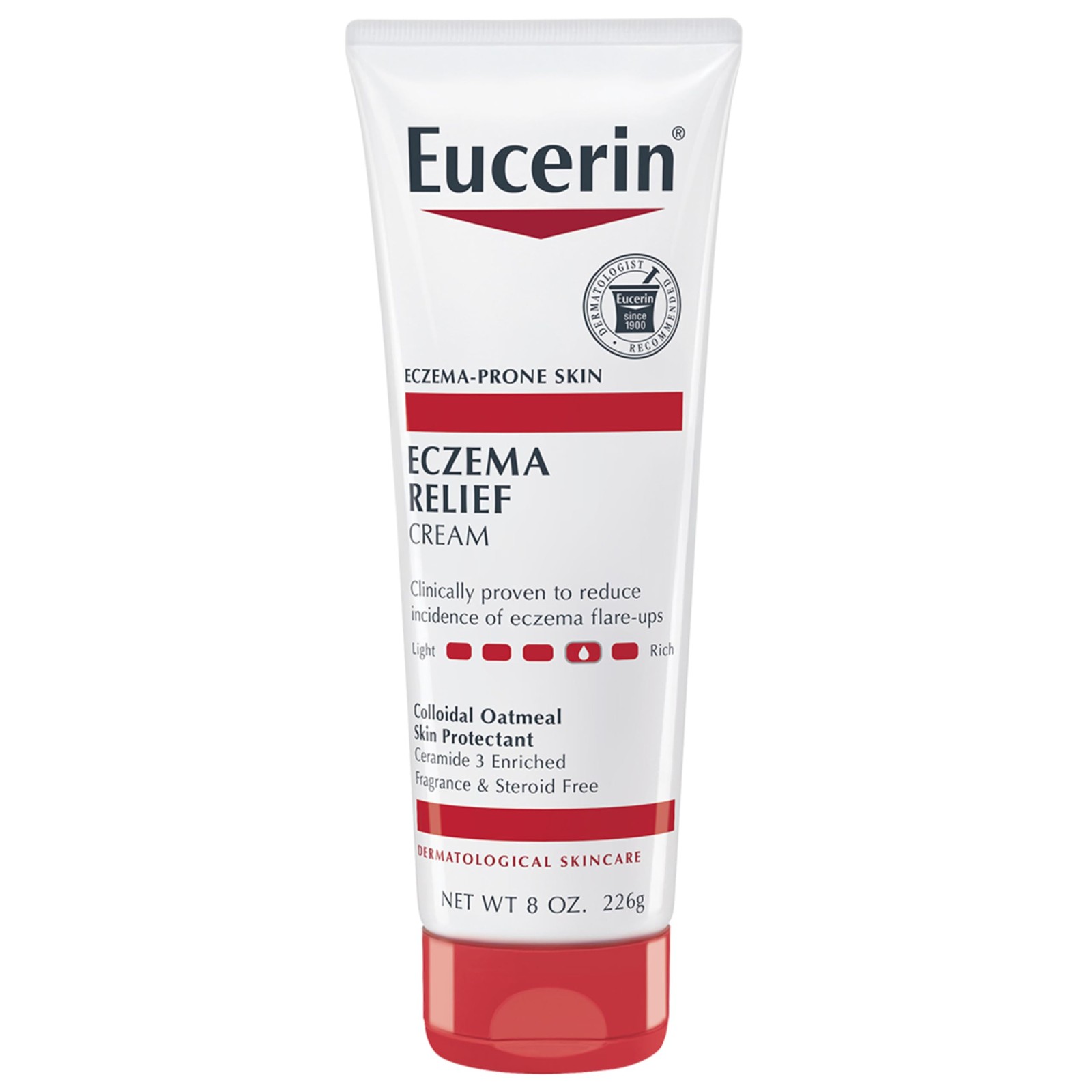 Eucerin Eczema Relief Cream, Full Body Lotion, Moisturizing Eczema Cream with