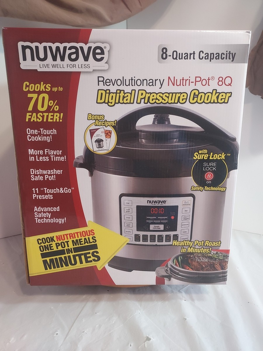 New In Box NuWave Nutri-Pot Digital Electric Qt Pressure Cooker