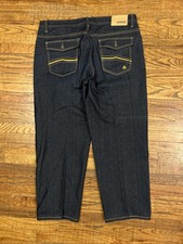 Vintage Y2K Akademiks Hip Hop Blue Baggy Wide-Leg Jeans 44x32" - Flap Pocket