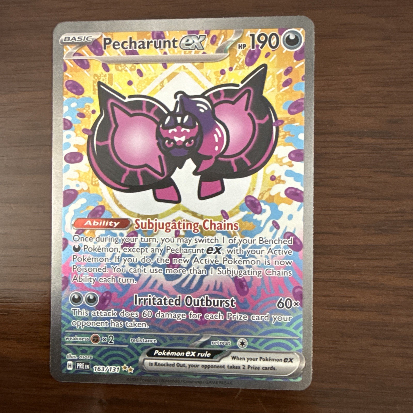 Pokemon TCG Pecharunt EX Prismatic Evolutions Special Illustration 163-131