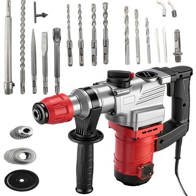 Bohr Schlaghammer 10Joule 1600W Bohrhammer Stemmhammer Abbruchhammer mit Koffer