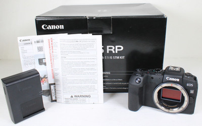 Canon EOS RP Full Frame Mirrorless Camera Body Low Shutter w/ Box Battery Charge
