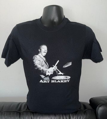 ART BLAKEY DRUMMING T SHIRT night in tunisia drums jazz bop hard drum lp