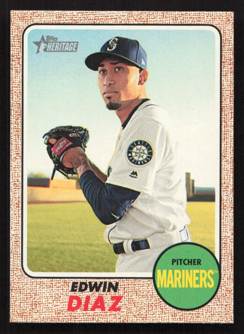 2017 Topps Heritage Edwin Diaz #702 Card