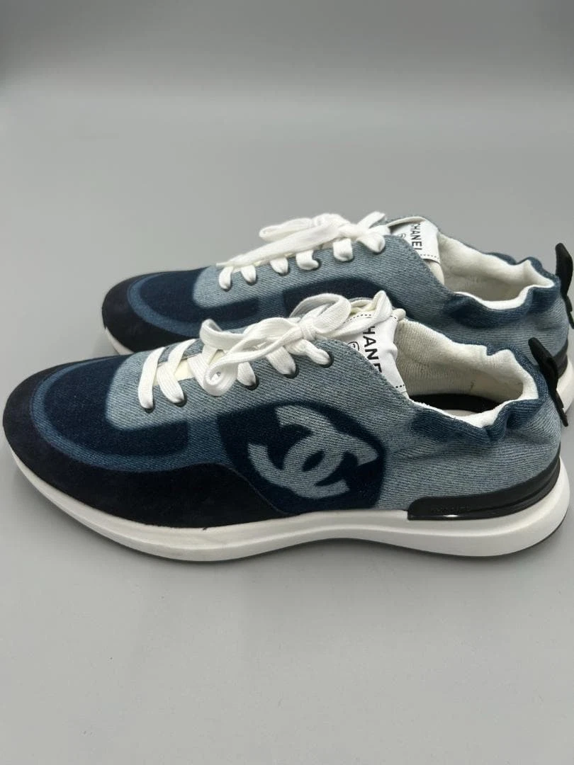 Chanel Sneaker Denim Blue for sale | eBay