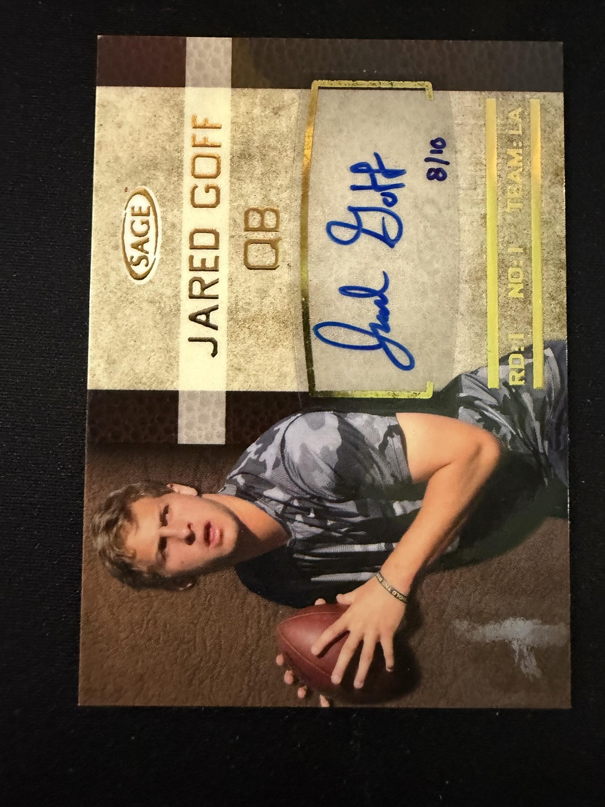 Jared Goff SA-GE Autographs #SA20 Gold
