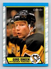 #256 Gord Dineen 1989-90 O-Pee-Chee Pittsburgh Penguins