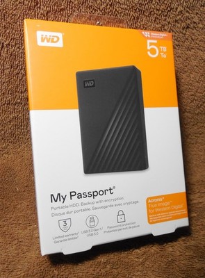 Western Dig Passport Port HD , 5TB Blk WDBYVG0010BBK-WESN *****FacSealedNEW*****
