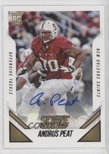 2015 Score Rookie Signatures Andrus Peat #362 Auto 9b4