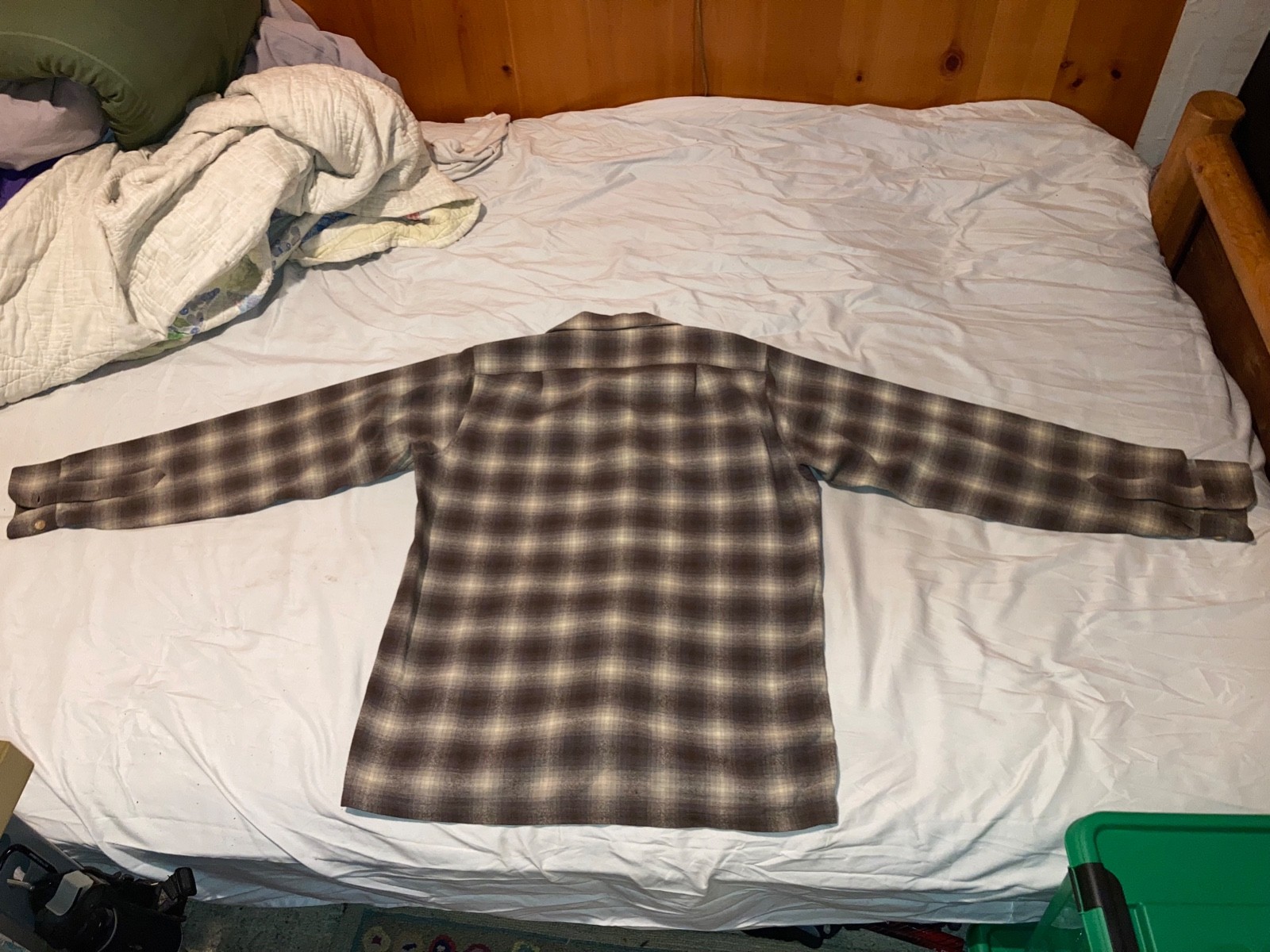 Vintage 1960 Pendleton Wool Loop Collar Board Shi… - image 14