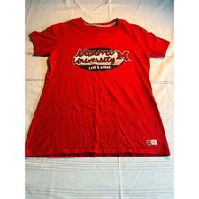 Russell Athletic Miami University Love Honor Red Graphic T-Shirt Mens Medium