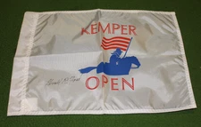 President Gerald R Ford SIGNED KEMPER OPEN Golf Pin Flag Collectors MUST L@@K