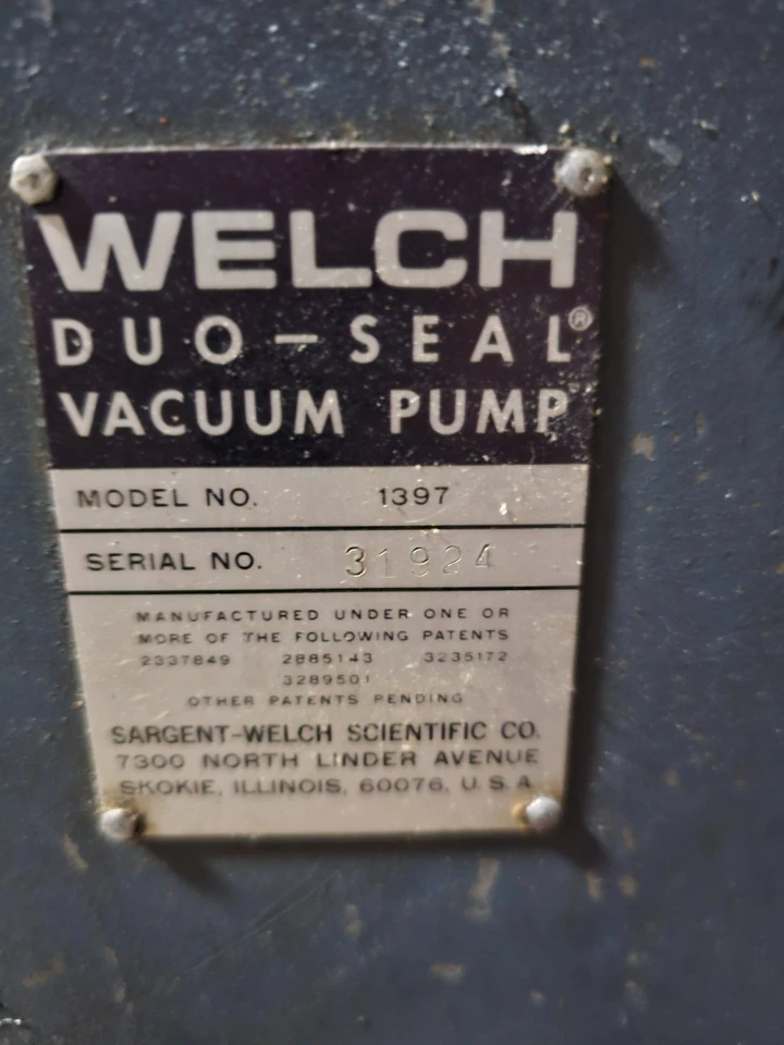 Bomba de vacío Welch 1397 Duo Seal Foto 3 de 4