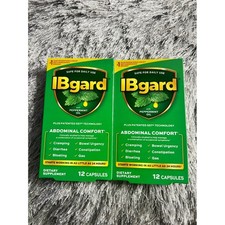 2 IBgard Abdominal Comfort Dietary Supplement 12 Capsules Peppermint Oil