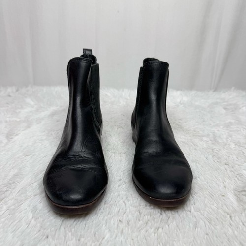 UGG size 6 black leather Jo Chelsea pull on ankle boots women's - Bild 5 von 9