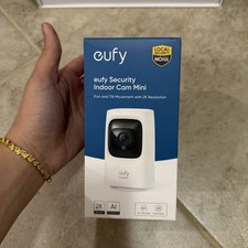 Eufy Wi-Fi Pan and Tilt Mini Indoor Security Camera T8414 - WHITE