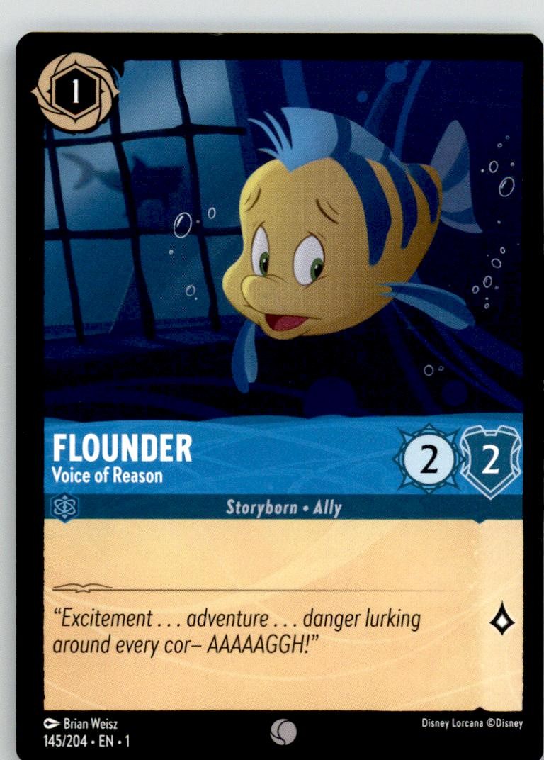 Flounder - Voice of Reason 145/204 Common The First Chapter Lorcana Near Mint