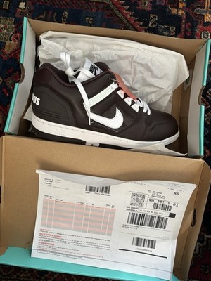 BRAND NEW SUPREME X NIIKE SB AIR FORCE 2 BROWN AA0871-212 FW 2017 - SIZE 13
