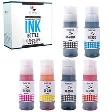 6-Pack Compatible GI-23 Ink Bottles Combo fits Canon PIXMA G620