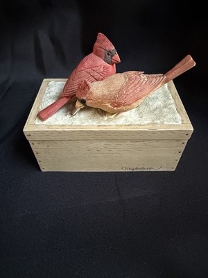 Marjolein Bastin Cardinal Trinket Box Friendship Keepsake Wood Box