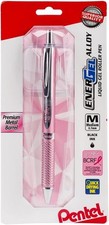 PINK BCA EnerGel Alloy RT Gel Pen 0.7mm - Sleek Black Ink, Retractable Design
