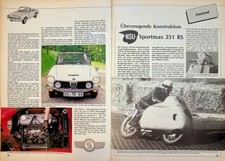 Oldtimer Markt 06/1987 NSU Sportmax 251 RS mit 28PS in einer seltenen Vorstellun