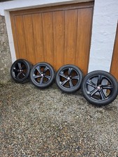 Jaguar F Pace Set of 4 Black Alloy Wheels And Winter Tyres 255/50R20 TPMS fitted