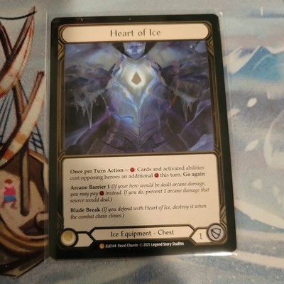 Flesh and Blood 氷の精神 Heart of Ice Flesh and Blood TCG Heart of Ice Tales of Aria ELE144 1st Edition