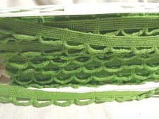 2 yards Loopy Lime Green FRINGE  1.5"  Trim 