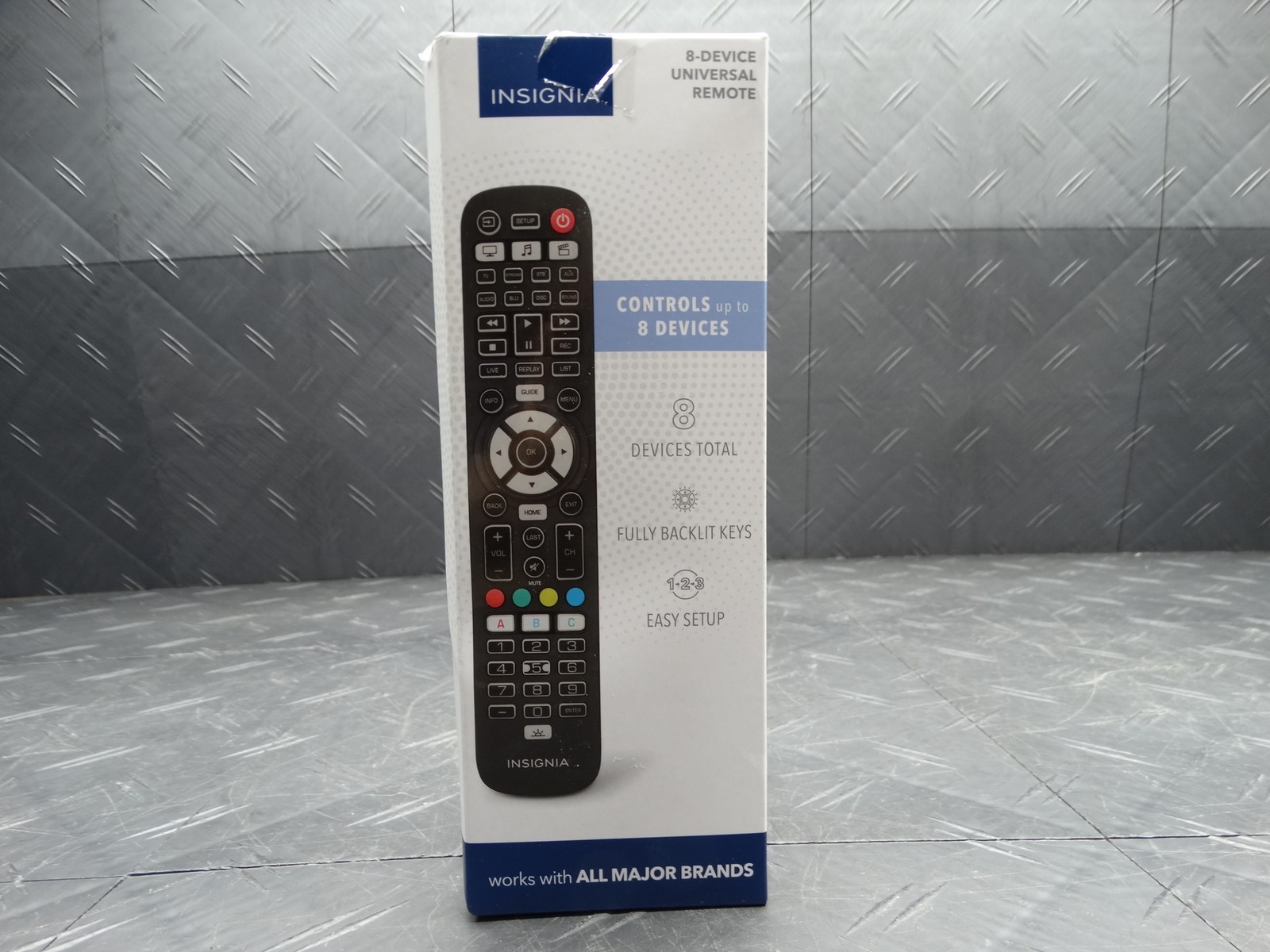 Insignia&trade; - 8-Device Backlit Universal Remote - Black