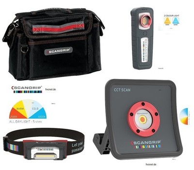 Scangrip LED Lampen Set Kit Essential High CRI Akku Detailing Auto Aufbereitung
