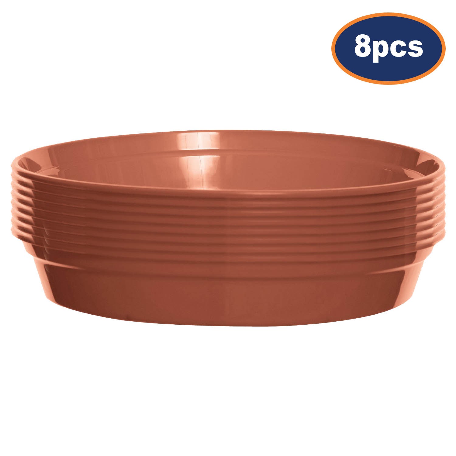 8Pcs Pot Saucer Tray For 17.5-20cm Flower Planter Drip Tray Garden Terracotta