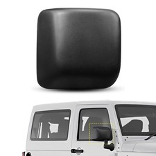 Matte Black Right Mirror Cover Cap Fits Wrangler JL 2018-2024 Passenger Side