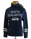 NWT Nike Seattle Seahawks Womens Champion Drive Cowl Neck Sweatshirt S Navy $85