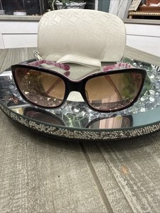 Authentic Oakley Sunglass Discreet  Black Brown Lenses Breast  Cancer Awareness