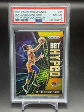 2021 PANINI PRIZM WNBA SKYLAR DIGGINS-SMITH Get Hyped Gold Prizm #/10 PSA 8