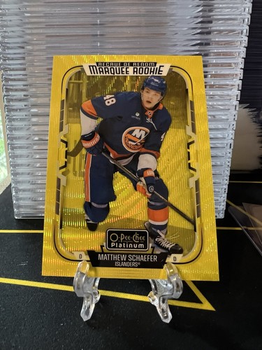 Matthew Schaefer [Neon Yellow Surge] #268 2025 O-Pee-Chee Platinum card