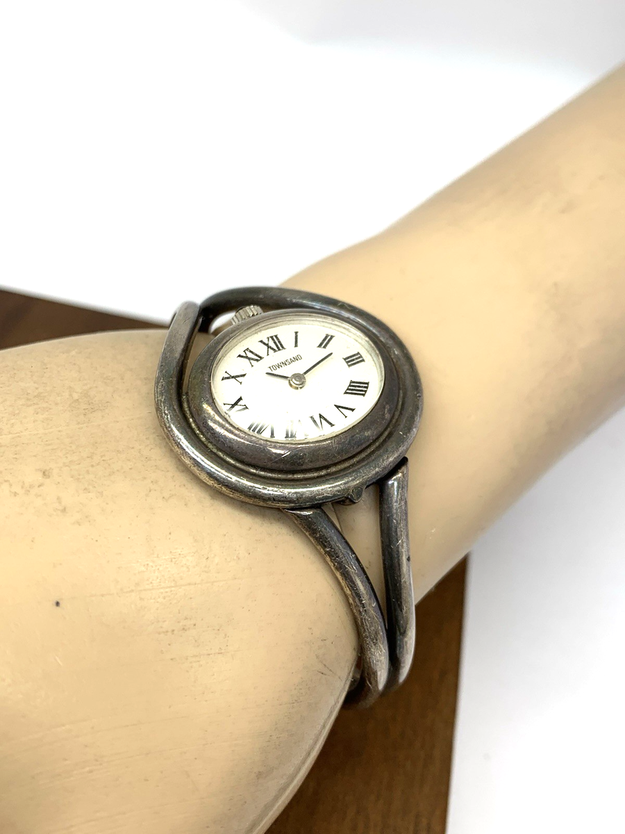 Townsand Women\'s Watch Vintage Manual Wind Made in France Sterling Silver Bangle Townsand Women main image 3