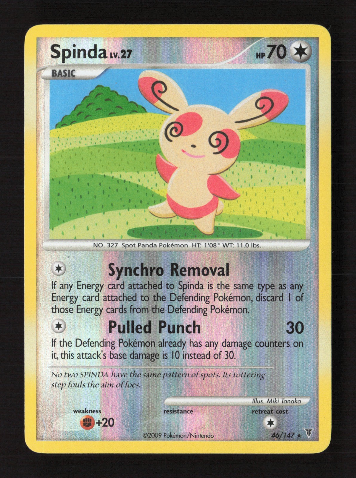 Spinda 46 Reverse Holo Supreme Victors LP Pokémon TCG