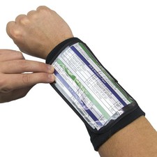 Football Quarterback Triple Insert Playbook Wristband